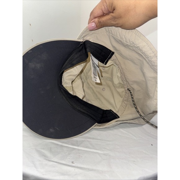 Columbia Schooner Bank Cacholot Neck Cover Sun Hat Vintage Fishing Cap Beige - Picture 5 of 6